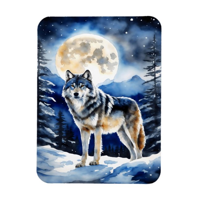 Imán Wild Wolf (Vertical)