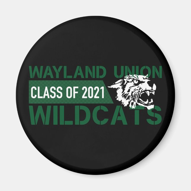 Imán Wildcats de la Unión Wayland #3 (Frente)