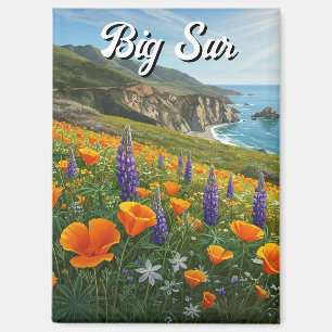 Imán Wildflowers Big Sur California Travel