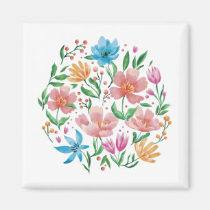 Imán Wildflowers Postcard