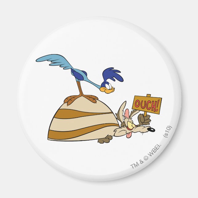 Imán WILE E. COYOTE™ y ROAD RUNNER™ Boulder (Frente)