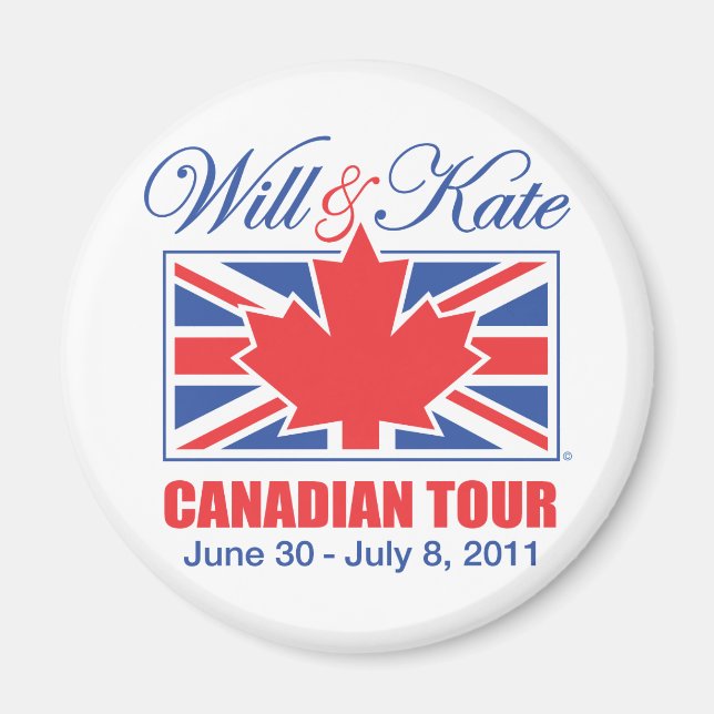 IMÁN WILL & KATE CANADIAN TOUR (Frente)