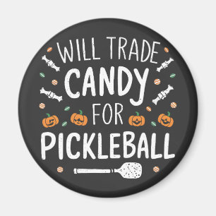 Imán Will Trade Candy For Pickleball Spooky Halloween