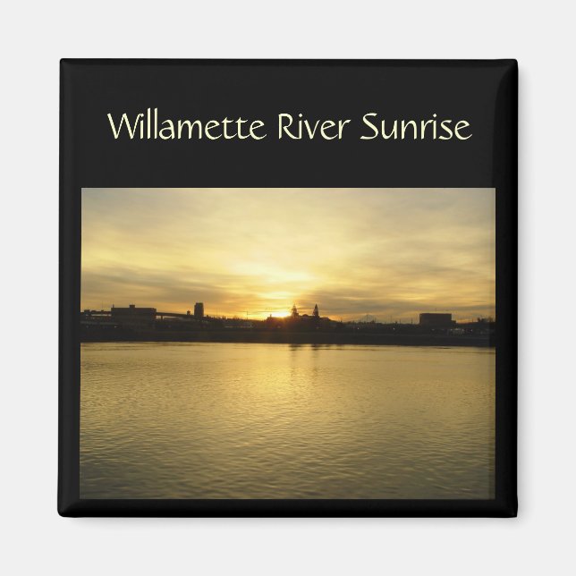 Imán Willametter River Sunrise (Frente)