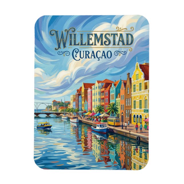 Imán Willemstad Curazao (Vertical)