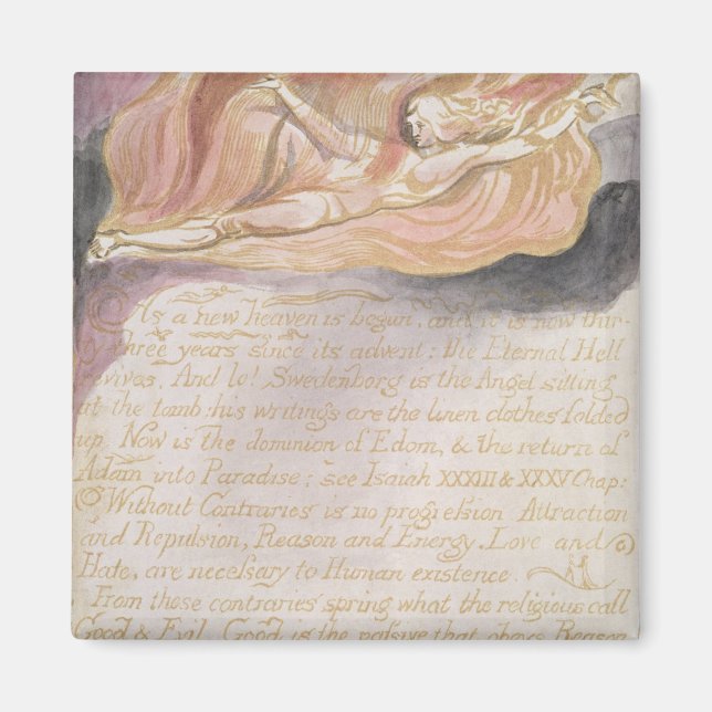 Imán William Blake | "A medida que se inicia un nuevo c (Frente)