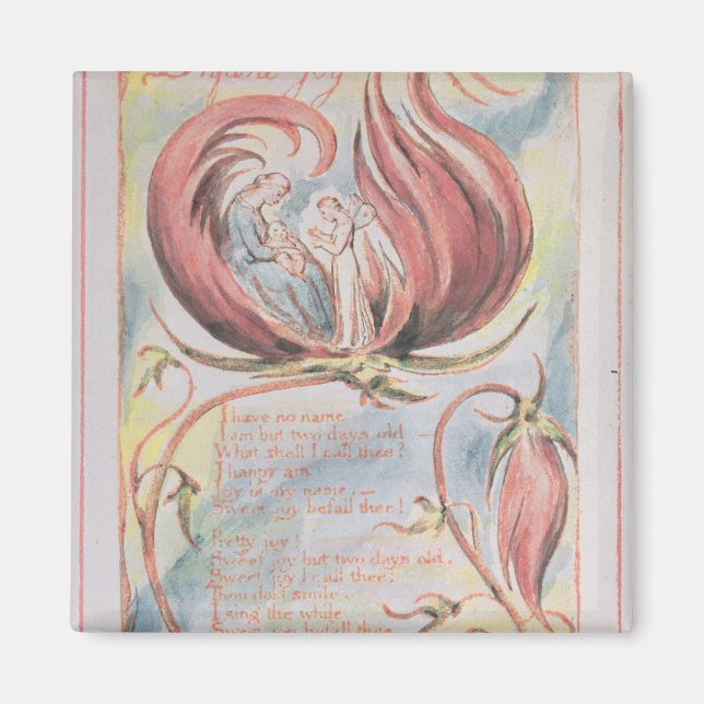 Imán William Blake | Canciones de inocencia; Alegría in (Frente)