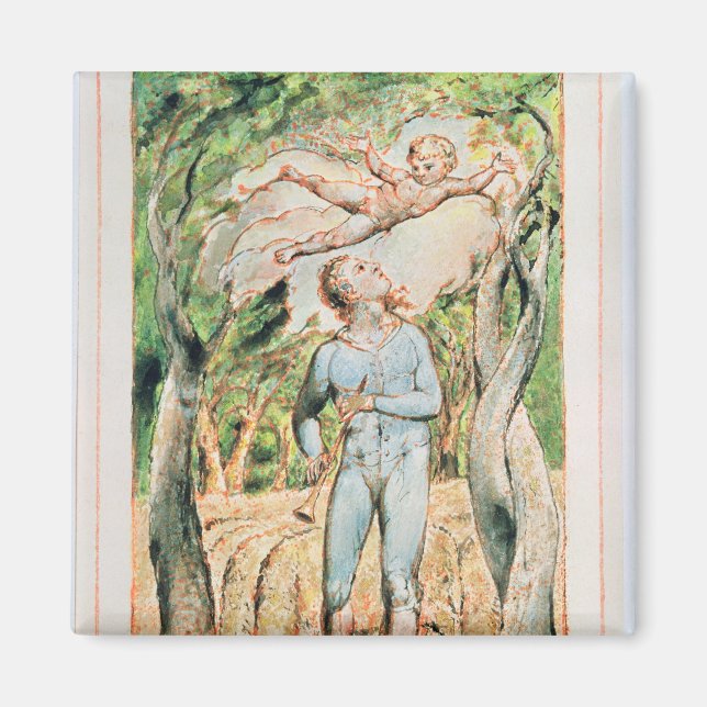 Imán William Blake | Canciones de inocencia; "el Piper" (Frente)