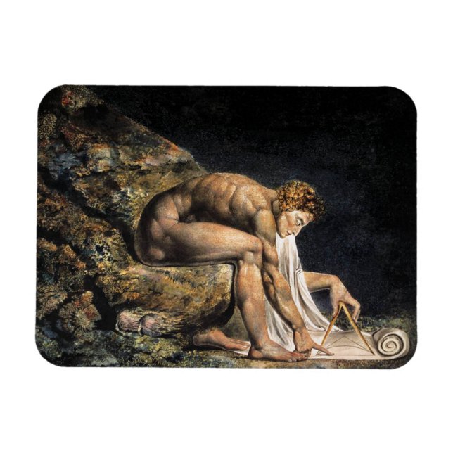 Imán William Blake Isaac Newton Magnet (Horizontal)