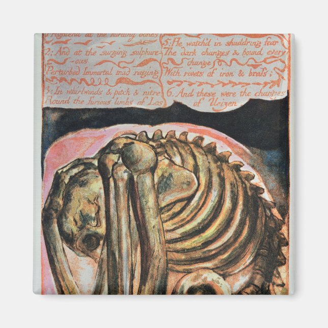 Imán William Blake | La creación de Urizen en material (Frente)