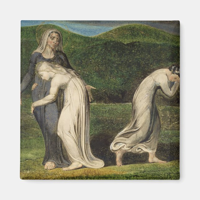 Imán William Blake | Naomi rogando a Ruth y Orpah que (Frente)