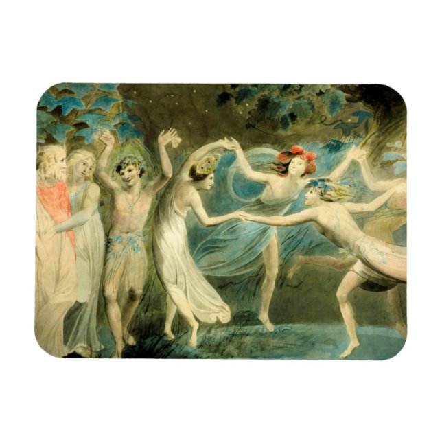 Imán William Blake Oberon, Titania y Puck con Fairie (Horizontal)