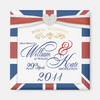 Imán William & Kate - Redes Bodas conmemorativas