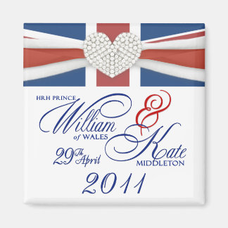 Imán William & Kate - Redes Bodas conmemorativas