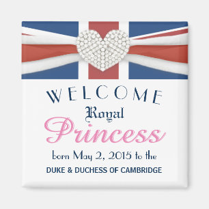 Imán William & Kate - Regalo conmemorativo del bebé rea