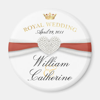 Imán William & Kate - Regalo conmemorativo del Boda Rea