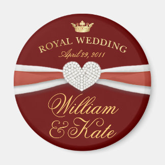 Imán William & Kate - Regalo conmemorativo del Boda Rea