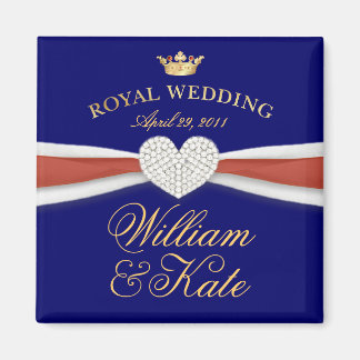 Imán William & Kate - Regalo conmemorativo del Boda Rea
