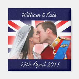Imán William & Kate Royal Boda Kiss Magnet