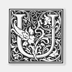 Imán William Morris Alphabet "U"