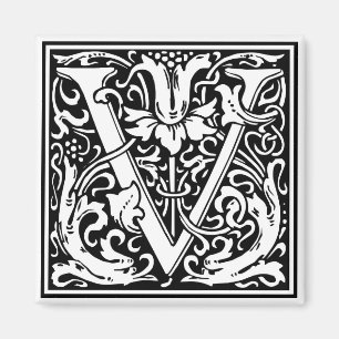 Imán William Morris Alphabet "V"