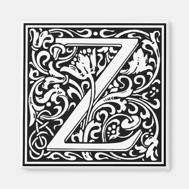 Imán William Morris Alphabet "Z" (Frente)