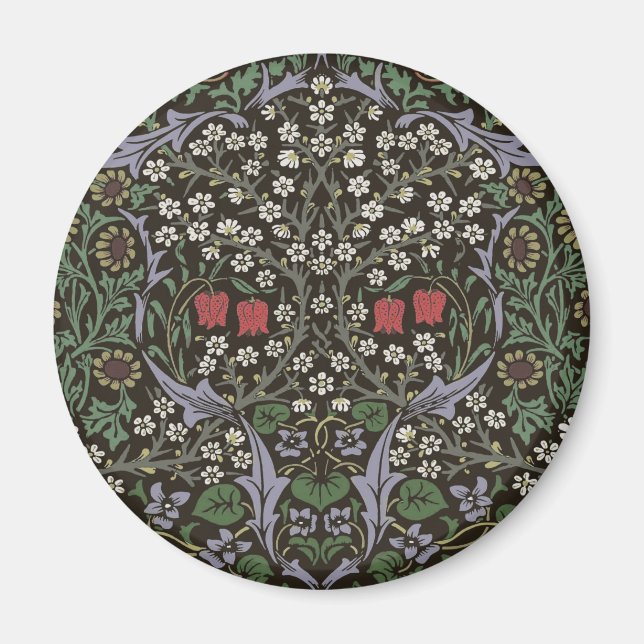 Imán William Morris Blackthorn Tapestry Floral (Frente)