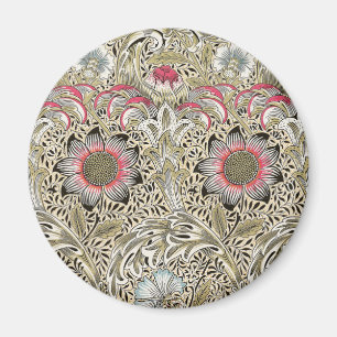 Imán William Morris Corncockle Floral Antiguo