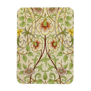 Imán William Morris Daffodil Classic Flower Wallpaper