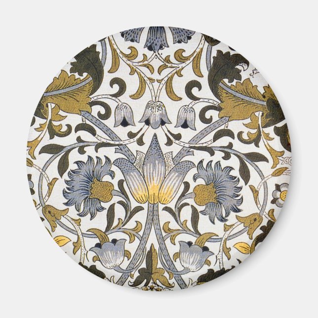 Imán william morris floral adorada textil (Frente)