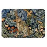 William Morris Forest Rabbit Floral Art Nouveau