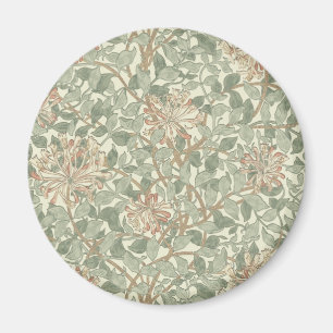 Imán William Morris Honeysuckle Green Floral