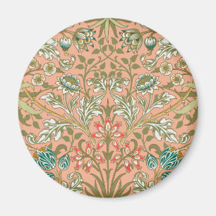Imán William Morris Hyacinth Flower Rosa Art