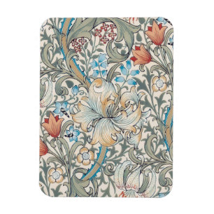 Imán William Morris Lily Art Nouveau Floral Pattern Mag
