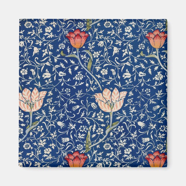 Imán William Morris Medway Blue Floral (Frente)