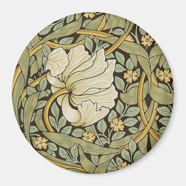 Imán William Morris Pimpernel Vintage Pre-Raphaelite (Frente)
