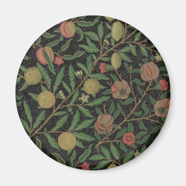 Imán William Morris Pomegranate Black Fruit (Frente)
