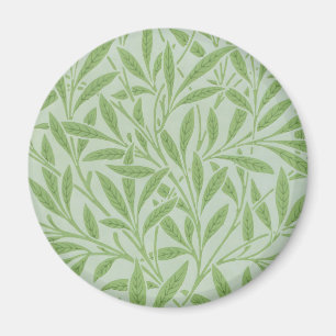 Imán William Morris Sauce Flor Clásico Verde