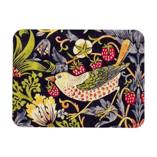 Imán William Morris Strawberry Thief Floral Art Nouveau