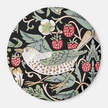 William Morris Strawberry Thief I Aves Negras