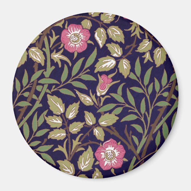 Imán William Morris Sweet Briar Floral Art Nouveau (Frente)