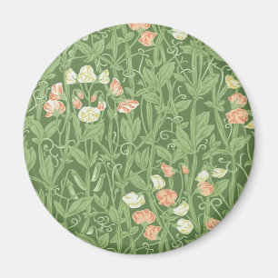 Imán William Morris Sweet Pea Floral Design