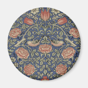 Imán William Morris Tudor Rosa Wallpaper