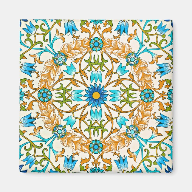 Imán William Morris - Vine, famoso patrón, (Frente)
