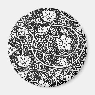 Imán William Morris Vino blanco negro de uva