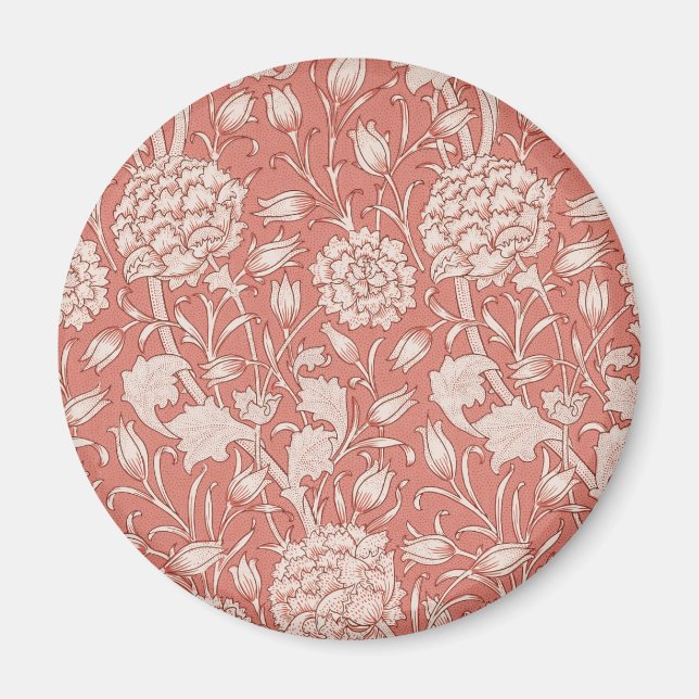 Imán William Morris Wild Tulip Classic Victorian Design (Frente)