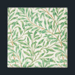 Imán William Morris. Willow Bough Verdor vintage<br><div class="desc">William Morris "Willow Bough" imán. Patrón vegetal.</div>