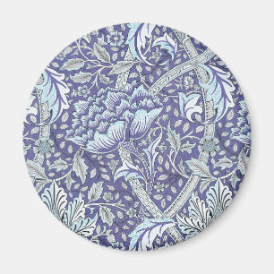 Imán William Morris Windrush patrón floral azul