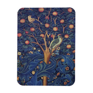 Imán William Morris Woodpecker Tapestry Arts & Crafts
