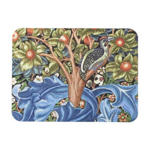 Imán William Morris Woodpecker Tapestry Floral Vintage